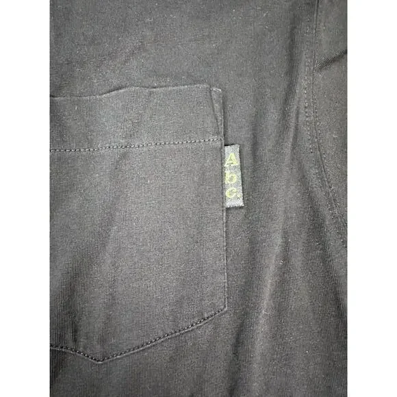 Advisory Board Crystals Mens Large Black Abc 123 Pocket Long Sleeve Streetwear